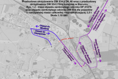 Mapki obrazujące trasy objazdu - w związku z zamknięciem ulicy Wawelskiej